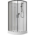 Детальная картинка товара «душевая кабина aquanet passion evo r black 80x80 00281984»