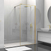 Картинка анонса товара «душевая перегородка vincea walk-in vsw-1hs100clg, 1000x2000, брашированное золото, стекло прозрачное»