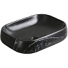 Картинка анонса товара «раковина ceruttispa cr0086 mmb2 565х400х145 накладная, мрамор матовый черный, прямоугольная»