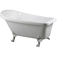 Картинка анонса товара «ванна отдельностоящая ceruttispa vito 150 ct9320 1550x740x750 акриловая, на львиных алюминиевых лапах хром»