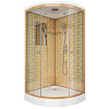 Картинка анонса товара «душевая кабина niagara luxe ng-7701g (900x900х2100) низкий поддон (15см) стенки золото»