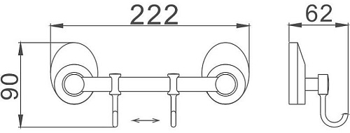 Крючок Haiba HB1615-2 Крючок Haiba HB1615-2