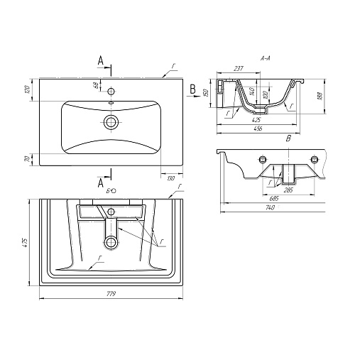 Тумба под раковину BRIZ Монца т18-80 под раковину Эйфория 237 03-18080-11 00 БЕЛ белый Тумба под раковину BRIZ Монца т18-80 под раковину Эйфория 237 03-18080-11 00 БЕЛ белый