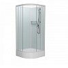 Картинка анонса товара «душевая кабина frank f409/1 white без крыши белый профиль 90x90 124009»