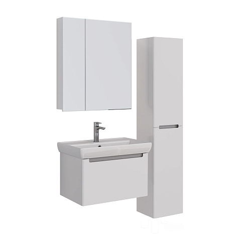 Тумба под раковину Lemark BUNO MINI 70 см подвесная, серый/белый LM05BM70T Тумба под раковину Lemark BUNO MINI 70 см подвесная, серый/белый LM05BM70T