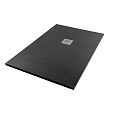 Детальная картинка товара «душевой поддон starohome solid 140х80 black matt 1237837 из искусственного камня»