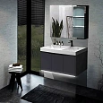Картинка анонса товара «комплект мебели ceruttispa maiella 80 тумба 805х460х510 с зеркальным шкафом и двойной раковиной»