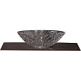 Детальная картинка товара «столешница armadi art 853-080-db стекло 80см прямая dark brown»