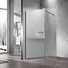 Картинка анонса товара «душевая перегородка vincea walk-in vsw-1h900mrgm, 900*2000, вороненая сталь, стекло зеркальное»