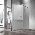 Детальная картинка товара «душевая перегородка vincea walk-in vsw-1h900mrgm, 900*2000, вороненая сталь, стекло зеркальное»