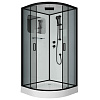 Картинка анонса товара «душевая кабина niagara premium ng-6901-01 black (900х900х2100) низкий поддон (16 см) стекло тонированное 69010134black»