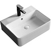 Картинка анонса товара «раковина ceruttispa cr0094 520х420х150 накладная, белая, прямоугольная, с отверстием под смеситель»