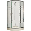 Душевая кабина Esbano ECONOM (ESKE90CR) полукруглая с крышей ESE-90CR90x90x210 Душевая кабина Esbano ECONOM (ESKE90CR) полукруглая с крышей ESE-90CR90x90x210