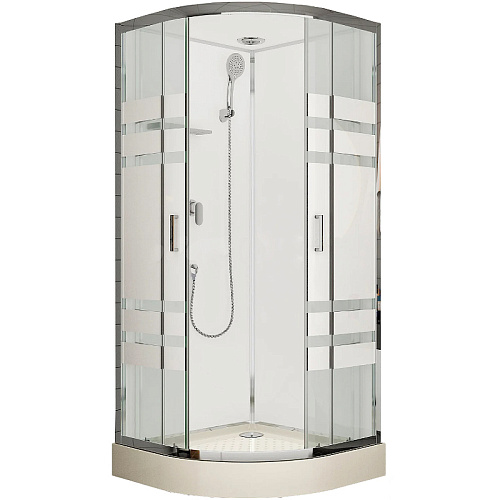 Душевая кабина Esbano ECONOM (ESKE90CR) полукруглая с крышей ESE-90CR90x90x210 Душевая кабина Esbano ECONOM (ESKE90CR) полукруглая с крышей ESE-90CR90x90x210