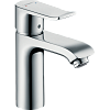 Картинка анонса товара «смеситель для раковины hansgrohe metris со средним изливом и сливным гарнитуром, хром 31080000»