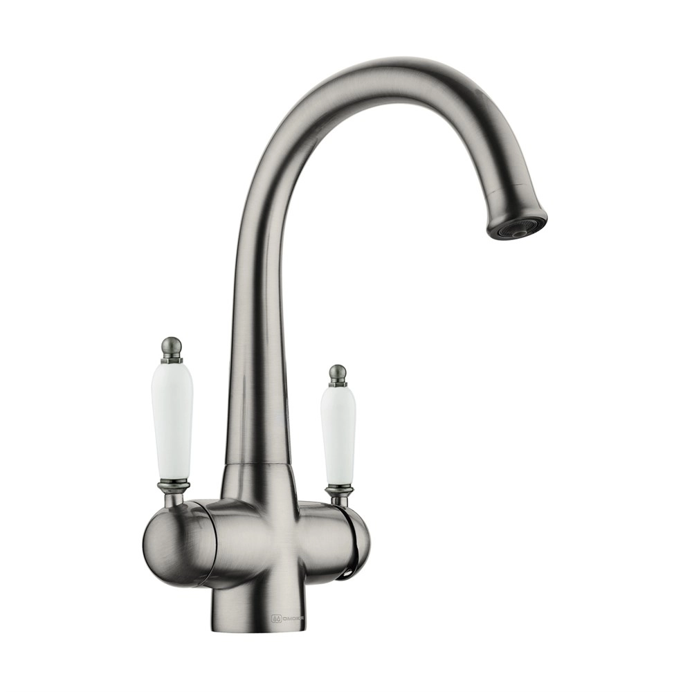 Смеситель для кухни Omoikiri Okinawa-2-SI 4994255 Смеситель для кухни Omoikiri Okinawa-2-SI 4994255