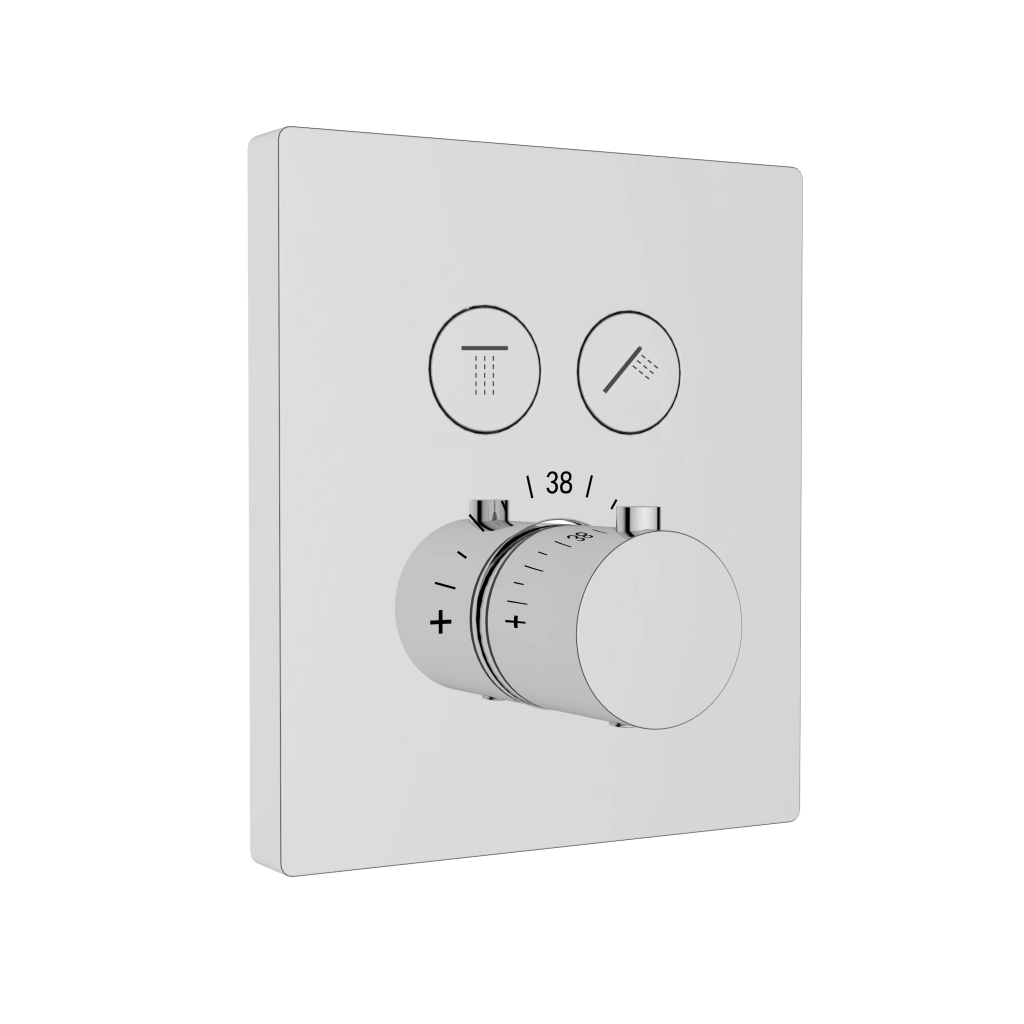 Смеситель для душа Kaiser Sano с термостатом для скрытого монтажа хром 08377 Смеситель для душа Kaiser Sano с термостатом для скрытого монтажа хром 08377