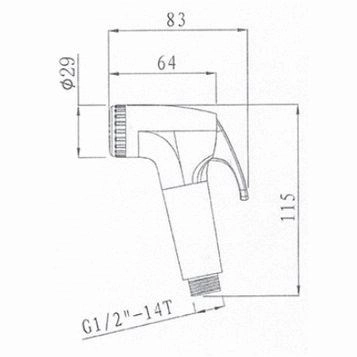 Гигиеническая лейка Villeroy & Boch TVD00060700261 Гигиеническая лейка Villeroy & Boch TVD00060700261