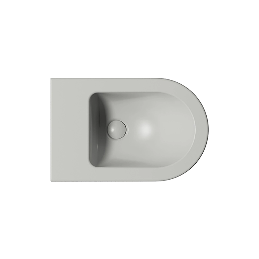 Биде подвесное GSI PURA серый матовый (8865117) Биде подвесное GSI PURA серый матовый (8865117)