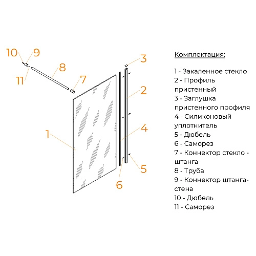 Шторка на ванну RGW SC-050B 600 мм 351105006-34 Шторка на ванну RGW SC-050B 600 мм 351105006-34