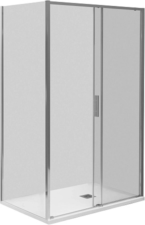 Боковая стенка Aquanet Pleasure Evo 800 AE65-F80-CT профиль хром, стекло прозрачное