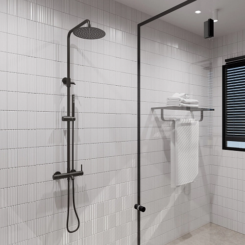 Душевая система Milacio Ultra ( MCU.151.MB ) черный матовый Душевая система Milacio Ultra ( MCU.151.MB ) черный матовый