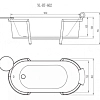 Акриловая ванна ORANS BT-NL602 602NLW0 Акриловая ванна ORANS BT-NL602 602NLW0