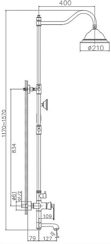 Душевая система Haiba HB24181-5 Душевая система Haiba HB24181-5