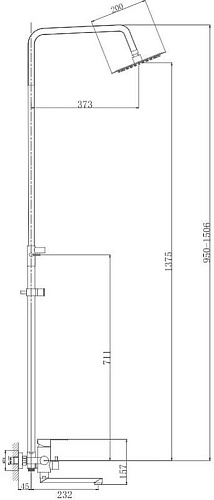 Душевая система Haiba HB24801 Душевая система Haiba HB24801