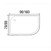 Душевой поддон River WEMOR 100/70/24 R асимметрия 1000x700x240 мм 10000006058 Душевой поддон River WEMOR 100/70/24 R асимметрия 1000x700x240 мм 10000006058