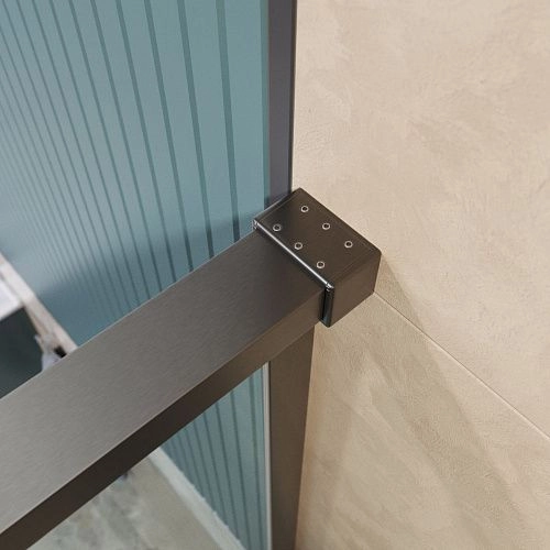 Душевая дверь BelBagno SOFT_CLOSE-1-BF-1-150-C-GM 150 см, профиль оружейная сталь, стекло прозрачное Душевая дверь BelBagno SOFT_CLOSE-1-BF-1-150-C-GM 150 см, профиль оружейная сталь, стекло прозрачное