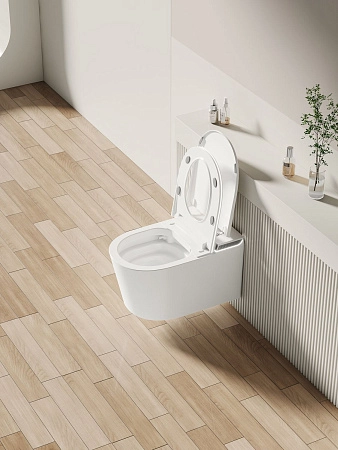 Унитаз подвесной Allen Brau Smart 4.I1001.20 с крышкой, белый, с функцией биде