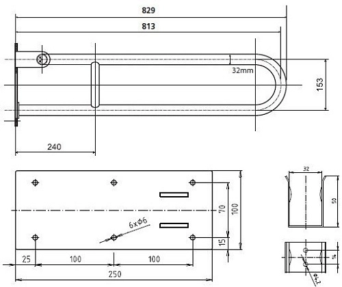 Поручень Bemeta HELP program 301102084 Поручень Bemeta HELP program 301102084