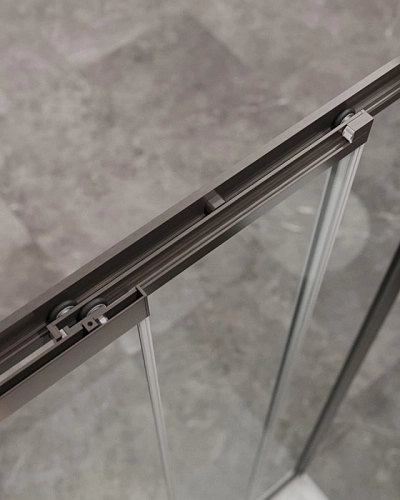Душевая дверь CEZARES MOLVENO-BF-3-90-C-GM-IV цвет профиля оружейная сталь стекло прозрачное Душевая дверь CEZARES MOLVENO-BF-3-90-C-GM-IV цвет профиля оружейная сталь стекло прозрачное
