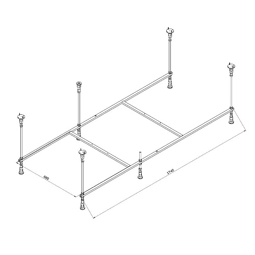 Каркас для ванны AM.PM Func W84A-180-080W-R 180х80 Каркас для ванны AM.PM Func W84A-180-080W-R 180х80