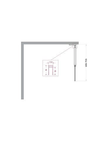 Душевая перегородка BelBagno UNO-L-1-TB-70-C-Cr 70 см, профиль хром, стекло прозрачное Душевая перегородка BelBagno UNO-L-1-TB-70-C-Cr 70 см, профиль хром, стекло прозрачное