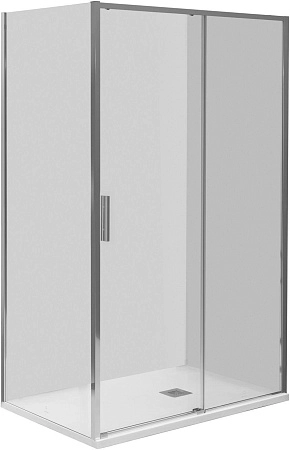 Боковая стенка Aquanet Pleasure Evo 800 AE65-F80-CT профиль хром, стекло прозрачное