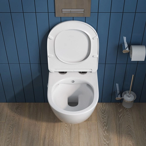 Унитаз подвесной BelBagno UNO BB3105CHR-BS/SC с сиденьем, функцией биде и смесителем Унитаз подвесной BelBagno UNO BB3105CHR-BS/SC с сиденьем, функцией биде и смесителем