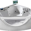 Акриловая ванна Gemy G9025 II O 155x155 угловая, универсальная, гидромассажная Акриловая ванна Gemy G9025 II O 155x155 угловая, универсальная, гидромассажная
