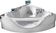 Акриловая ванна Gemy G9025 II O 155x155 угловая, универсальная, гидромассажная Акриловая ванна Gemy G9025 II O 155x155 угловая, универсальная, гидромассажная