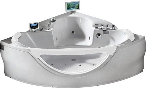 Акриловая ванна Gemy G9025 II O 155x155 угловая, универсальная, гидромассажная Акриловая ванна Gemy G9025 II O 155x155 угловая, универсальная, гидромассажная