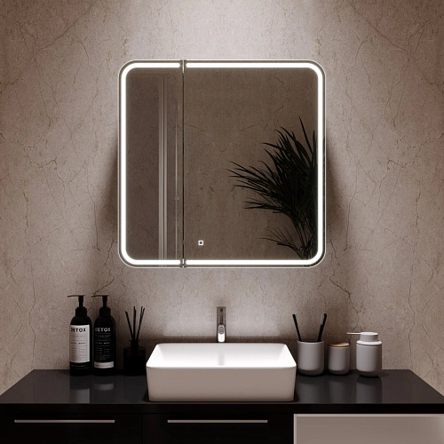 Зеркальный шкаф SILVER MIRRORS 805x800 Alliance - BLACK (LED-00002611) Зеркальный шкаф SILVER MIRRORS 805x800 Alliance - BLACK (LED-00002611)