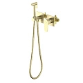 Гигиенический душ Aquatek Оберон AQ1220BG золото шлифованное, встраиваемый Гигиенический душ Aquatek Оберон AQ1220BG золото шлифованное, встраиваемый