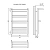Полотенцесушитель электрический Lemark Pramen LM33810E П10 500x800, левый/правый Полотенцесушитель электрический Lemark Pramen LM33810E П10 500x800, левый/правый
