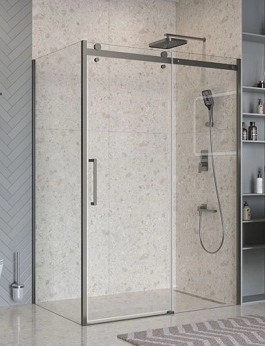Душевой уголок BelBagno MARINO-2-AH-1-150/90-C-GM 150x90 см, профиль оружейная сталь, стекло прозрачное Душевой уголок BelBagno MARINO-2-AH-1-150/90-C-GM 150x90 см, профиль оружейная сталь, стекло прозрачное