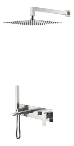 Душевая система Boheme Qubic Brushed Nickel 474-NB Душевая система Boheme Qubic Brushed Nickel 474-NB