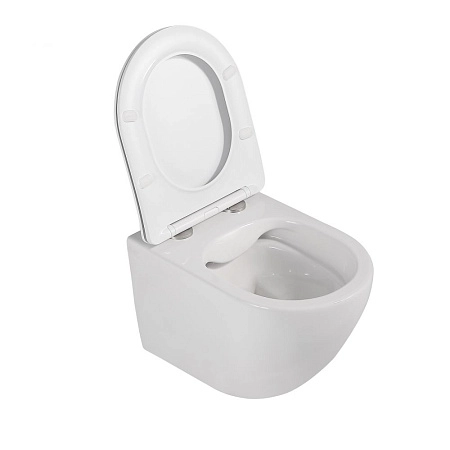 Комплект унитаза ABBER Bequem AC1100 белый с инсталляцией AC0105 и кнопкой AC0121 хром AC1100-AC0105-AC0121