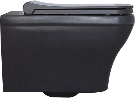 Унитаз подвесной Allen Brau Infinity 4.21011.AN с крышкой, антрацит