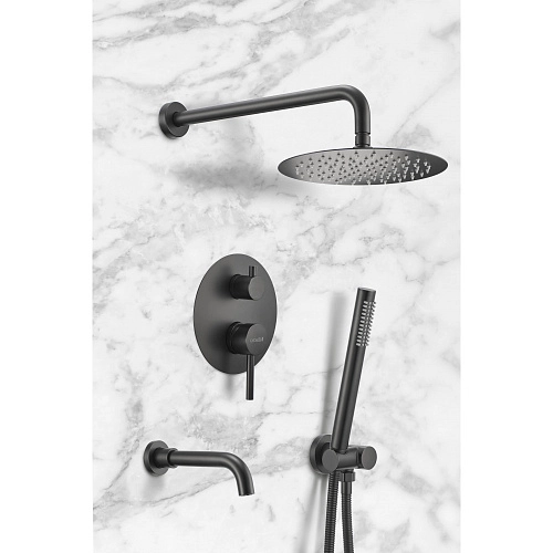 Душевая система Milacio Ultra MCU.150.MB встраиваемая, черный матовый Душевая система Milacio Ultra MCU.150.MB встраиваемая, черный матовый