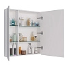 Зеркальный шкаф Lemark UNIVERSAL 70х80 см белый LM70ZS-U Зеркальный шкаф Lemark UNIVERSAL 70х80 см белый LM70ZS-U